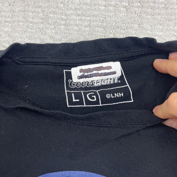 Lot x2 Men L Coors Light x  NHL Hockey Stanley Cup Champions T-Shirt Read* - Picture 5 of 14